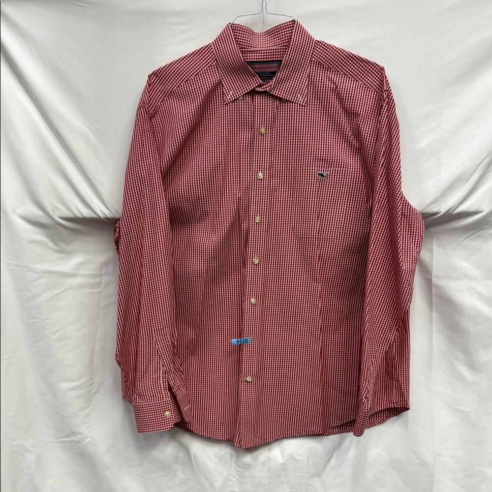 Vineyard Vines Red Checkered Men's Shirt